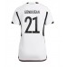 Cheap Germany Ilkay Gundogan #21 Home Football Shirt Women World Cup 2022 Short Sleeve